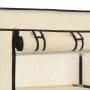 Shoe rack with cream fabric cover 58x28x106 cm by vidaXL, Shoe racks and shoe organizers - Ref: Foro24-282429, Price: 29,99 €...