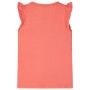 Camiseta infantil de manga volante coral 92 de , Camisetas para niños - Ref: Foro24-10624, Precio: 9,99 €, Descuento: %