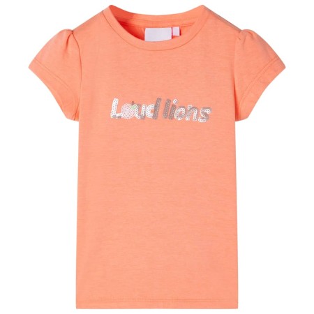 Camiseta infantil de manga casquillo naranja neón 140 de , Camisetas para niños - Ref: Foro24-10658, Precio: 9,99 €, Descuent...