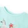 Camiseta infantil de manga corta verde agua 116 de , Camisetas para niños - Ref: Foro24-10691, Precio: 8,01 €, Descuento: %