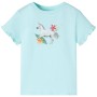 Camiseta infantil de manga corta verde agua 140 de , Camisetas para niños - Ref: Foro24-10693, Precio: 9,99 €, Descuento: %