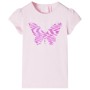 Zartrosa Kinder-T-Shirt mit Flügelärmeln 116 von , Kinder-T-Shirts - Ref: Foro24-10831, Preis: 9,43 €, Rabatt: %