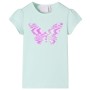 Camiseta infantil de manga casquillo menta claro 140 de , Camisetas para niños - Ref: Foro24-10838, Precio: 8,99 €, Descuento: %