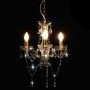 Chandelier with round golden beads 3 x E14 by vidaXL, Lamps - Ref: Foro24-281600, Price: 60,99 €, Discount: %