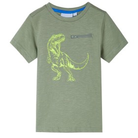 Children's short-sleeved t-shirt light khaki 92 by , Kids T-shirts - Ref: Foro24-12209, Price: 9,99 €, Discount: %