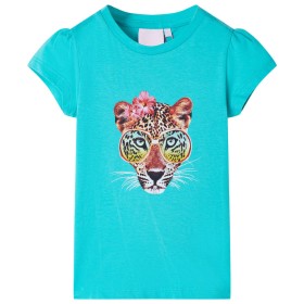 Mint green children's t-shirt 128 by , Kids T-shirts - Ref: Foro24-10452, Price: 9,99 €, Discount: %