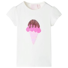 Ecru children's t-shirt 92 by , Kids T-shirts - Ref: Foro24-10714, Price: 9,99 €, Discount: %