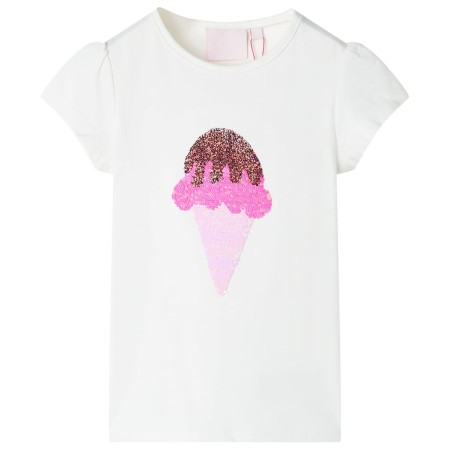 Ecru children's t-shirt 116 by , Kids T-shirts - Ref: Foro24-10716, Price: 8,22 €, Discount: %