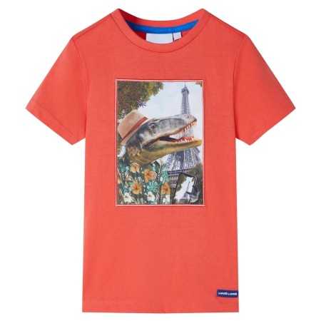 Camiseta infantil rojo claro 128 de , Camisetas para niños - Ref: Foro24-11752, Precio: 7,99 €, Descuento: %