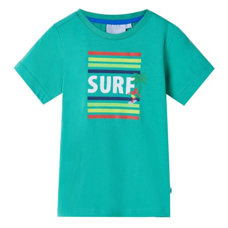 Camiseta infantil verde neón 128 de , Camisetas para niños - Ref: Foro24-11792, Precio: 7,88 €, Descuento: %