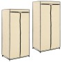 2 cream-colored cabinets 75x50x160 cm by vidaXL, Wardrobes - Ref: Foro24-282443, Price: 41,02 €, Discount: %