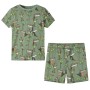 Pijama de manga corta infantil caqui claro 128 de , Pijamas de niños - Ref: Foro24-12512, Precio: 12,22 €, Descuento: %