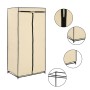 2 cream-colored cabinets 75x50x160 cm by vidaXL, Wardrobes - Ref: Foro24-282443, Price: 42,99 €, Discount: %