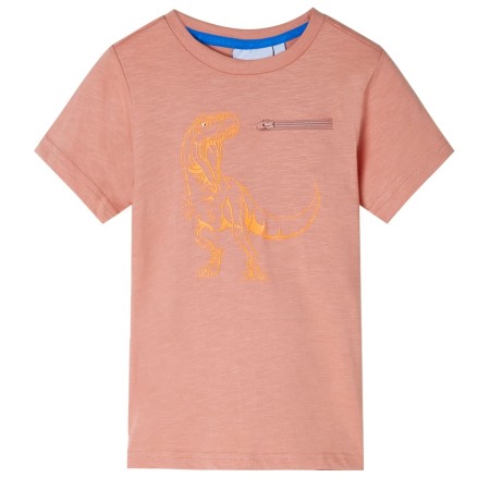 Camiseta infantil de manga corta naranja claro 140 de , Camisetas para niños - Ref: Foro24-12223, Precio: 9,99 €, Descuento: %