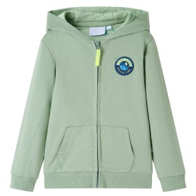 Children's light khaki zipper hooded sweatshirt 92 by , Kids T-shirts - Ref: Foro24-12584, Price: 14,99 €, Discount: %