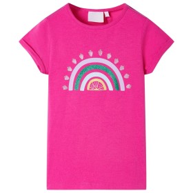 Camiseta infantil rosa oscuro 128 de , Camisetas para niños - Ref: Foro24-10742, Precio: 11,99 €, Descuento: %