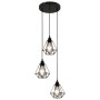 Black Diamond Design Deckenleuchte mit 3 E27 Glühbirnen von vidaXL, Lampen - Ref: Foro24-281634, Preis: 48,97 €, Rabatt: %