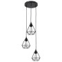 Black Diamond Design Deckenleuchte mit 3 E27 Glühbirnen von vidaXL, Lampen - Ref: Foro24-281634, Preis: 48,97 €, Rabatt: %