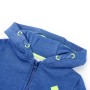 Children's sweatshirt with hood and zip blue mélange 92 by , Kids T-shirts - Ref: Foro24-11889, Price: 13,21 €, Discount: %