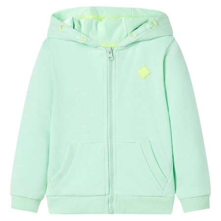 Hellgrüner Kinder-Kapuzenpullover mit Reißverschluss 92 von , Kinder-T-Shirts - Ref: Foro24-11894, Preis: 15,55 €, Rabatt: %