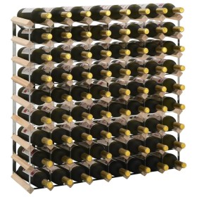 Wine rack for 72 bottles made of solid pine wood by vidaXL, Wine racks - Ref: Foro24-282471, Price: 114,15 €, Discount: %