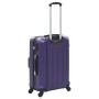 Set of 3 purple hard-shell trolley suitcases with wheels made of ABS. by vidaXL, Suitcases - Ref: Foro24-91877, Price: 128,88...