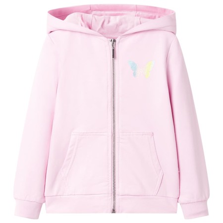 Sudadera infantil con capucha rosa claro 128 de , Camisetas para niños - Ref: Foro24-10852, Precio: 18,99 €, Descuento: %