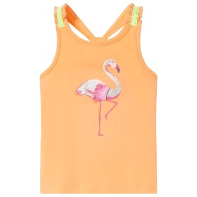 Orange children's tank top 128 by , Kids T-shirts - Ref: Foro24-11147, Price: 8,99 €, Discount: %