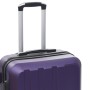 Set of 3 purple hard-shell trolley suitcases with wheels made of ABS. by vidaXL, Suitcases - Ref: Foro24-91877, Price: 128,88...