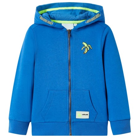 Blaues Kinder-Kapuzensweatshirt mit Reißverschluss 104 von , Kinder-T-Shirts - Ref: Foro24-11695, Preis: 13,26 €, Rabatt: %