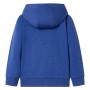 Children's sweatshirt with hood and zipper dark blue mélange 140 by , Kids T-shirts - Ref: Foro24-12358, Price: 17,05 €, Disc...