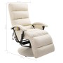 Sillón de masaje reclinable de TV cuero sintético blanco crema de vidaXL, Sillones de masaje eléctricos - Ref: Foro24-248484,...