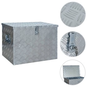 Aluminum box 610x430x455 mm silver by vidaXL, Toolboxes - Ref: Foro24-144847, Price: 241,98 €, Discount: %