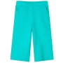 Pantalón infantil con perneras anchas verde menta 128 de , Pantalones de niños - Ref: Foro24-11042, Precio: 10,38 €, Descuent...