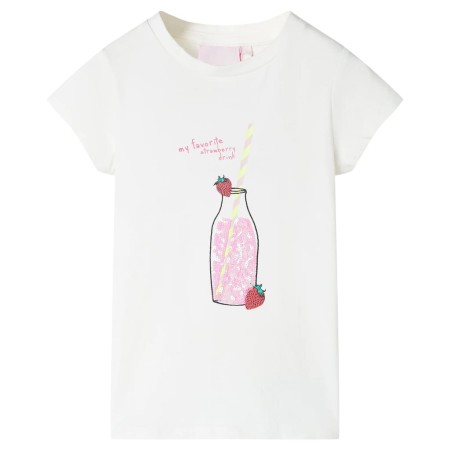 Camiseta infantil color crudo 128 de , Camisetas para niños - Ref: Foro24-11262, Precio: 7,99 €, Descuento: %