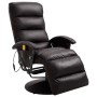 Brauner TV-Massagesessel aus Kunstleder von vidaXL, Elektrische Massagesessel - Ref: Foro24-248483, Preis: 325,01 €, Rabatt: %