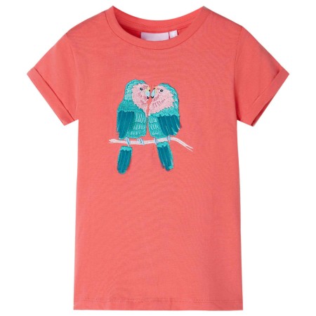 Camiseta infantil color coral 116 de , Camisetas para niños - Ref: Foro24-11201, Precio: 8,99 €, Descuento: %