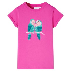 Camiseta infantil rosa oscuro 140 de , Camisetas para niños - Ref: Foro24-11208, Precio: 9,49 €, Descuento: %