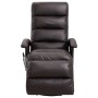 Sillón de masaje reclinable para TV cuero sintético marrón de vidaXL, Sillones de masaje eléctricos - Ref: Foro24-248483, Pre...