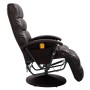 Sillón de masaje reclinable para TV cuero sintético marrón de vidaXL, Sillones de masaje eléctricos - Ref: Foro24-248483, Pre...