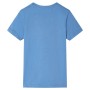 Camiseta infantil de manga corta azul medio 128 de , Camisetas para niños - Ref: Foro24-11877, Precio: 7,95 €, Descuento: %