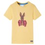 Short-sleeved yellow children's t-shirt size 128 by , Kids T-shirts - Ref: Foro24-11882, Price: 9,99 €, Discount: %