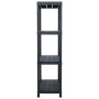 Plastic shelving 2 units 60x30x138 cm black by vidaXL, Industrial shelving - Ref: Foro24-276251, Price: 129,81 €, Discount: %