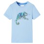 Camiseta infantil de manga corta azul claro 128 de , Camisetas para niños - Ref: Foro24-12017, Precio: 7,88 €, Descuento: %