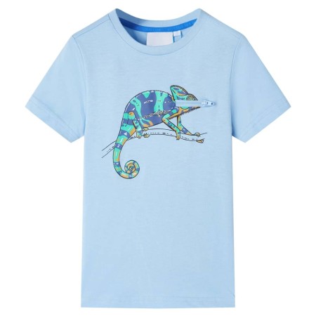 Kinder-Kurzarm-T-Shirt Hellblau 128 von , Kinder-T-Shirts - Ref: Foro24-12017, Preis: 7,99 €, Rabatt: %