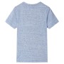 Camiseta infantil de manga corta azul mélange 116 de , Camisetas para niños - Ref: Foro24-12171, Precio: 7,95 €, Descuento: %