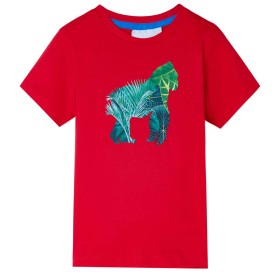 Camiseta infantil color rojo 92 de , Camisetas para niños - Ref: Foro24-12254, Precio: 9,99 €, Descuento: %