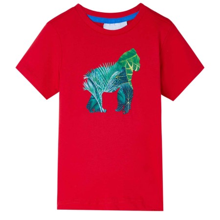 Camiseta infantil color rojo 116 de , Camisetas para niños - Ref: Foro24-12256, Precio: 7,99 €, Descuento: %