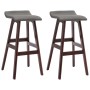 Kitchen stools 2 units dark gray fabric by vidaXL, Kitchen stools - Ref: Foro24-249583, Price: 103,18 €, Discount: %