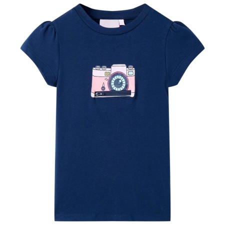 Marineblaues Kinder-T-Shirt 116 von , Kinder-T-Shirts - Ref: Foro24-10471, Preis: 8,22 €, Rabatt: %